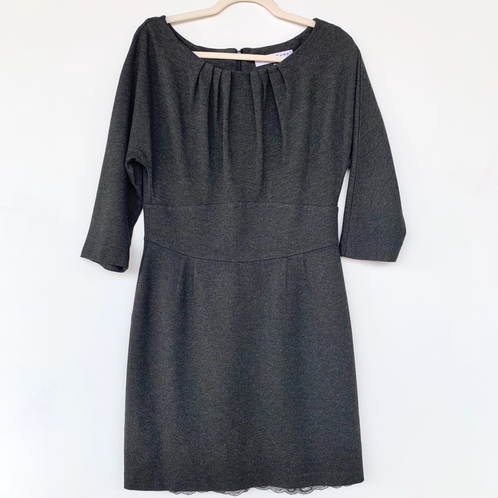 Trina Turk Charcoal Gray Dress Size 10